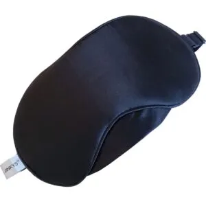 Jinkys Sleep Mask Eye Mask 100% Silk in Midnight Black